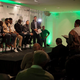 The panelists: Prudential Annuities executive Benjamin E. Robinson III; digital and technology consultant Navarrow Wright; Emery Snipes, the son of the late Eric Garner; the Rev. Anthony L. Trufant; actor and musician Rotimi; and the moderator, Tinypass executive Kweli Washington. (Derrick Davis/The Root)